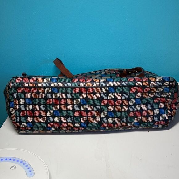 Fossil "Rachel" Large Tote Bag in Multi Color Pattern 12 X 14 X 4.5 - Picture 9 of 14